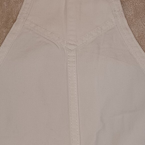 Vans Girls Medium Ground Work Shortall Marshmallow White Overalls VN000G8WFS8 - Picture 7 of 12